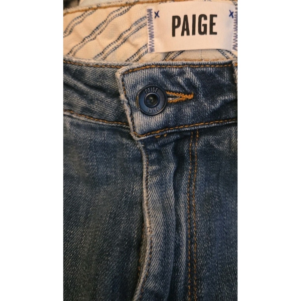 PAIGE Carter Slim Jeans Womens 26 Distressed Skinny Ankle Stretch Denim USA - Picture 9 of 9